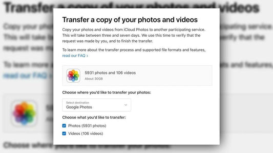 Apple's new tool to move photos and videos from iCloud to Google Photos