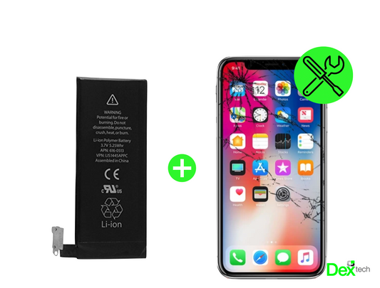 iPhone X High Quality Screen and Battery Replacement Combo + Installation!
